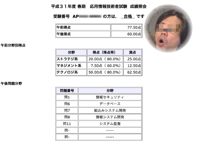 応用情報に足切りピッタリで受かった話とその勉強方法